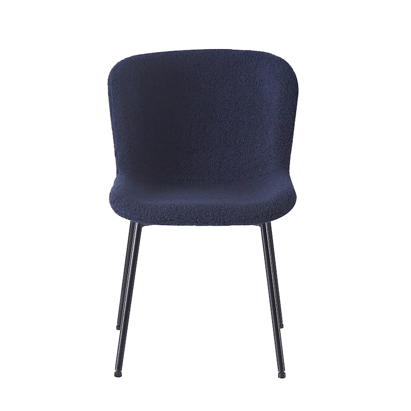 Porthos Home Lance Fabric Upholstered Dining Chairs with Steel Legs, Set of 2