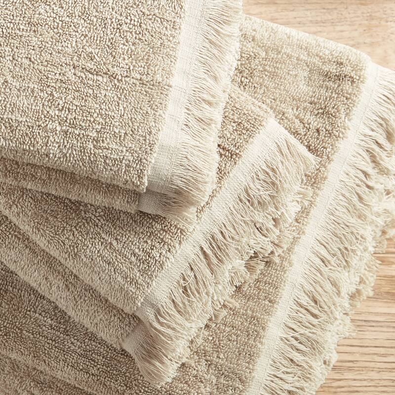 INK+IVY Atlas Cotton Dobby Slub 6 Piece Towel Set