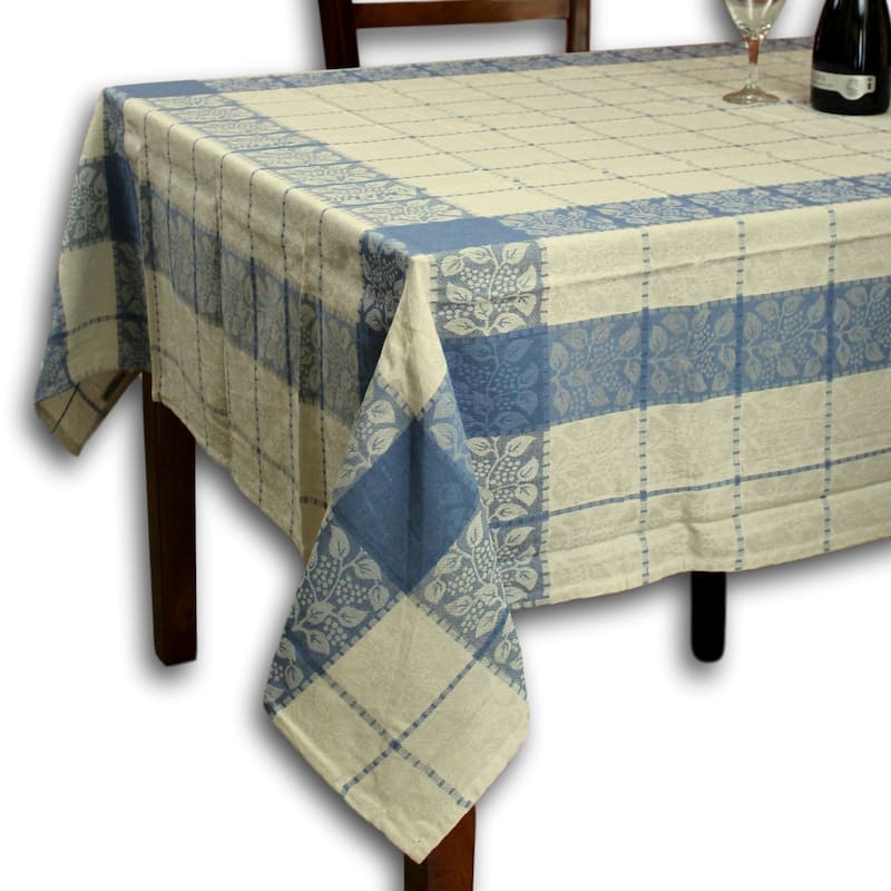 Luxurious Floral Jacquard Cotton Tablecloth Collection