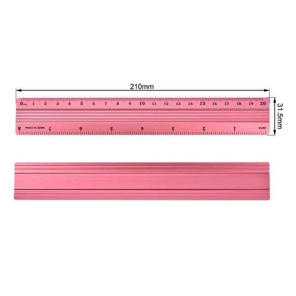 Details about   Blue Aluminium Ruler 8" Professional Measuring Ruler for Blueprint Draft. 6pcs 