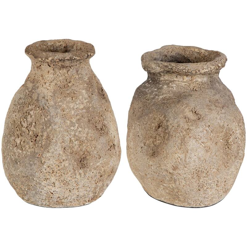 Uttermost 17131 Ancient Echos 11-1/2" Tall Terracotta Vase - Set of 2