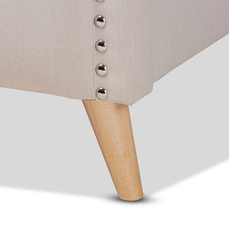Contemporary Fabric Platform Bed