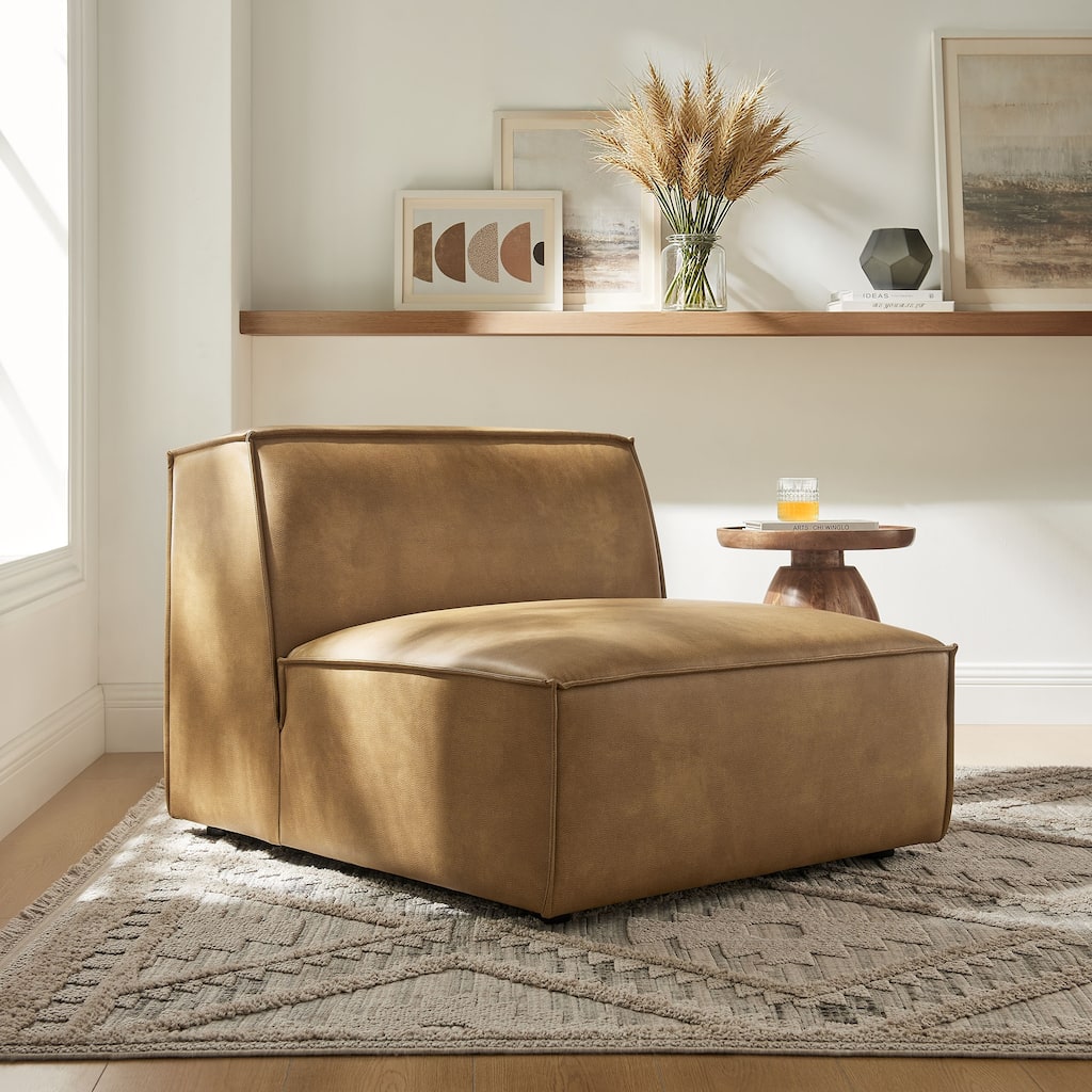 Restore Vegan Leather Armless Modular Chair