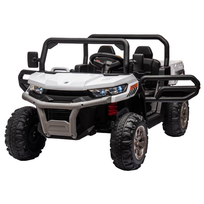24V Kids Ride-On Dump Truck, Remote Control, Realistic Dump Bed, Two-Seater, Ages 3-8