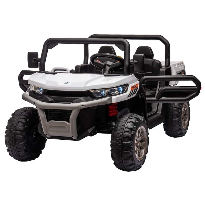 24V Ride On Truck 2 Seater UTV,2x200W Motor Ride On Dump Truck,Dump Bed/Shovel Car,Remote Control Electric Vehicle,Non-slip tyre