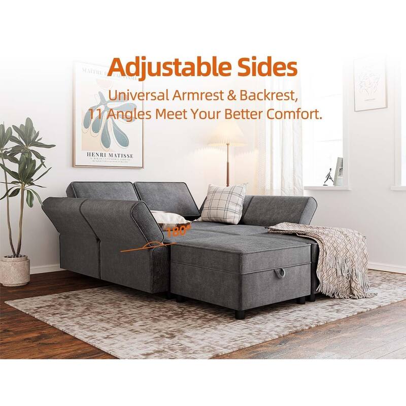 Loveseat Sofa with Storage Seat