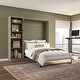 preview thumbnail 57 of 91, Pur Full Murphy Bed with Shelving Unit (84W) by Bestar Ash Gray