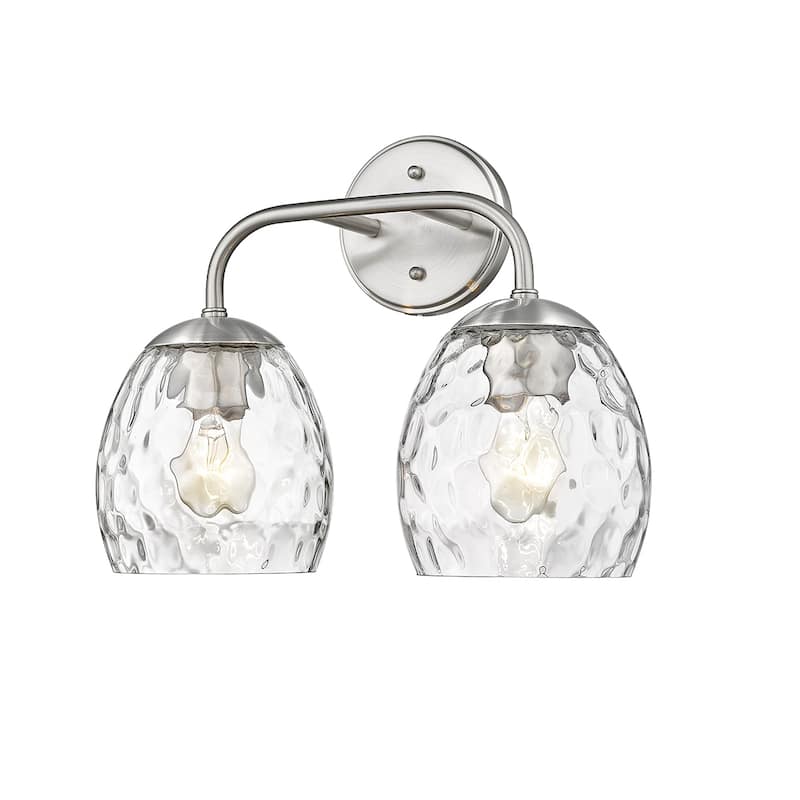 Millennium Lighting Gallos Vanity Light with Clear Thumbprint Glass Shades