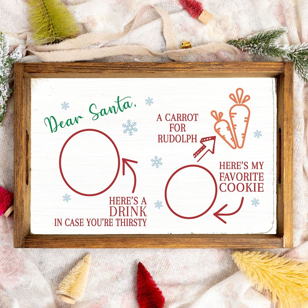 Dear Santa Serving Tray - Multi-Color