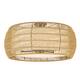 Option Matte Black with Natural Rattan