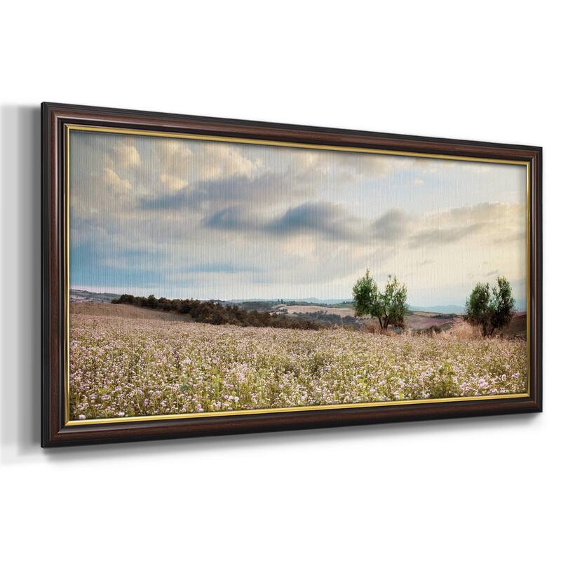 Tuscan Wildflowers Premium Framed Canvas- Ready to Hang