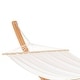 preview thumbnail 9 of 7, Outsunny 1-Person Hammock with Stand Set for Outside & Inside, 154" x 47" Wooden Frame, Cotton Fabric Bed, Safety Cords