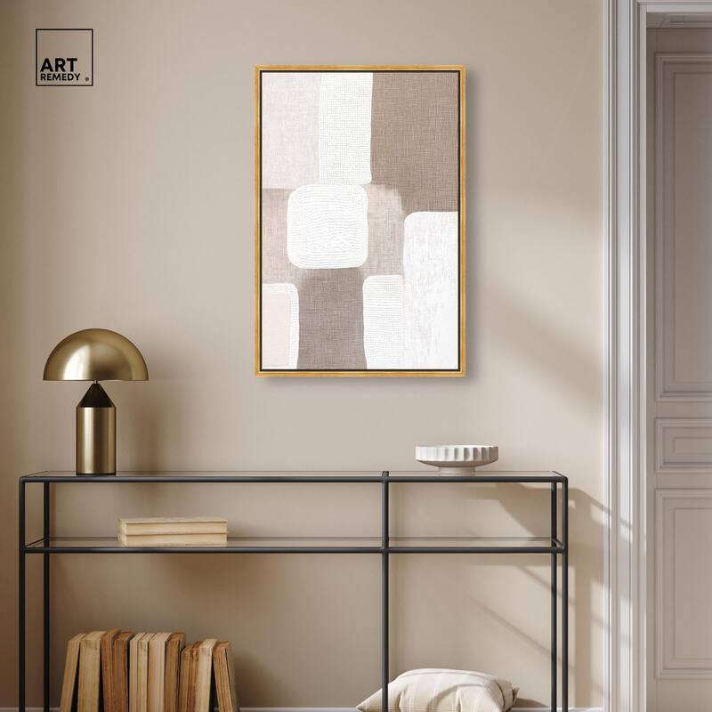 Stucco Squares I Canvas by Art Remedy