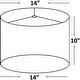 preview thumbnail 5 of 4, Classic Drum Faux Silk Lamp Shade 8-inch to 16-inch Available