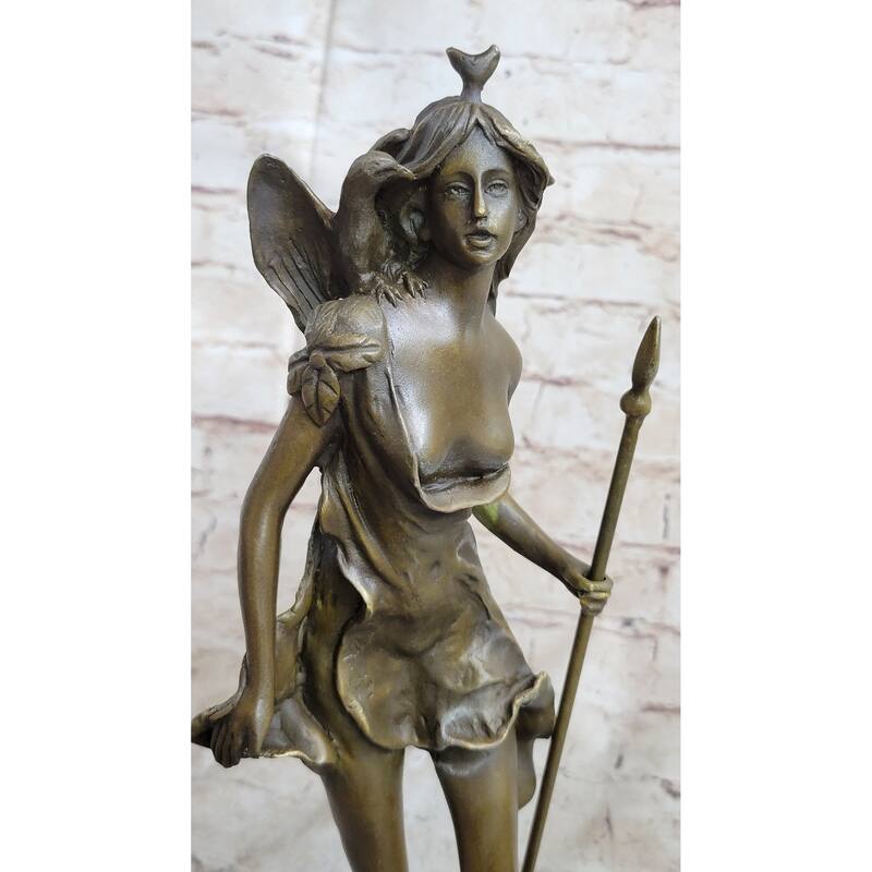 14 Inches Tall Hot Cast Bronze Statue Of Diana The Huntress Artemis Goddess Sculpture