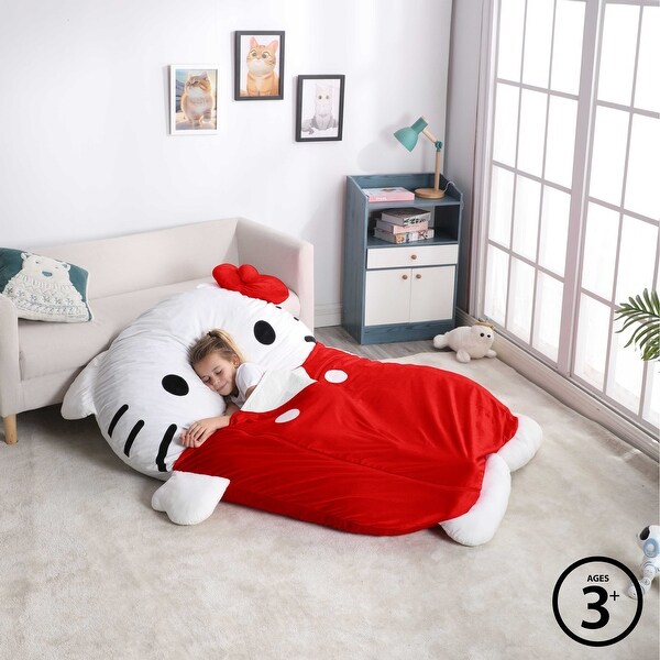 Sanrio Hello Kitty Oversized Floor Lounger for Kids,Nap/Play Mat