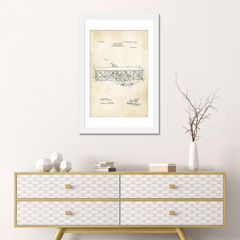 iCanvas "Wright Brothers Airplane" by Patent77