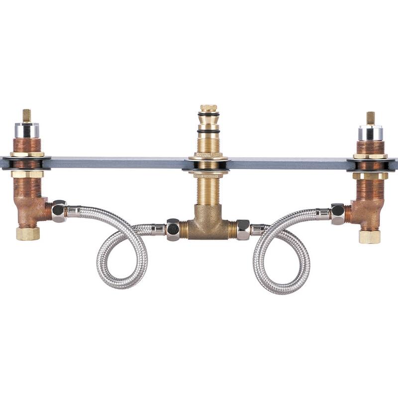 Olympia Faucets Two Handle Roman Tub Valve Set with Ceramic Disc - Natural