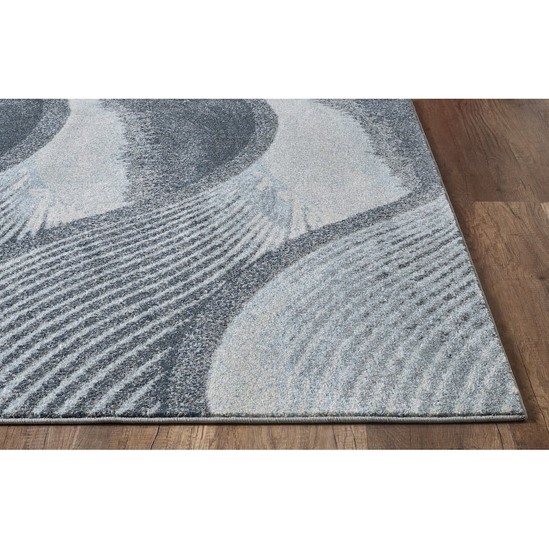 Domani Globe Tidal Wave Geometric Rug