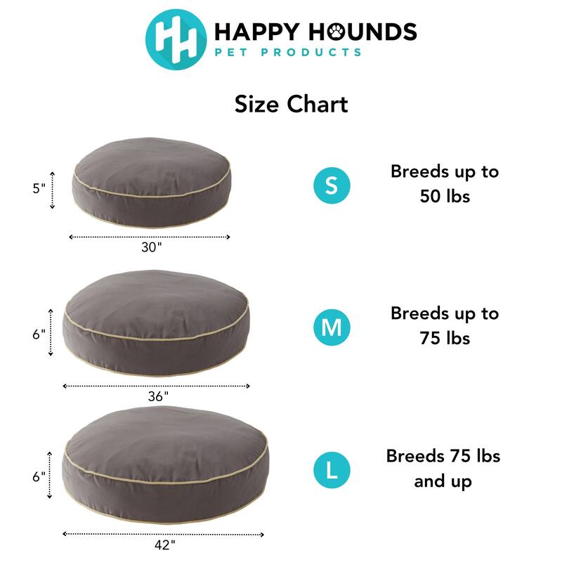 Scout Round Reversible Pillow Dog Bed