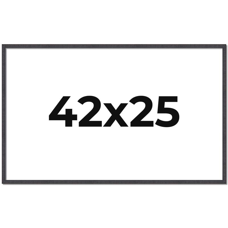 42x25 Frame Brown Solid Wood Picture Frame - Complete Modern Photo