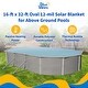 preview thumbnail 6 of 11, 12-mil Solar Blanket for Oval 12-ft x 24-ft Above-Ground Pools - Clear
