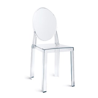 Indoor Outdoor Clear Plastic Armless Side Chairs