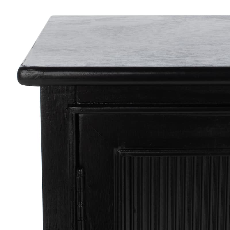 SAFAVIEH Carolyne Distressed White 2 Door 3-Drawer Sideboard. - 45" W x 11" D x 30" H - 45Wx11Dx30H