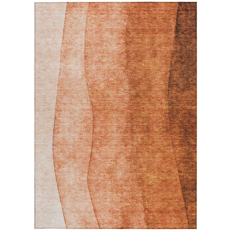 HomeRoots Ombre Transitional Rectangle Outdoor Rug