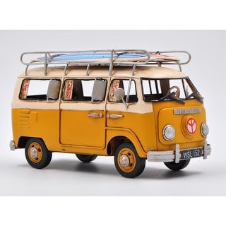 Volkswagen Mini Bus For Surfers With Surf Board Bright
