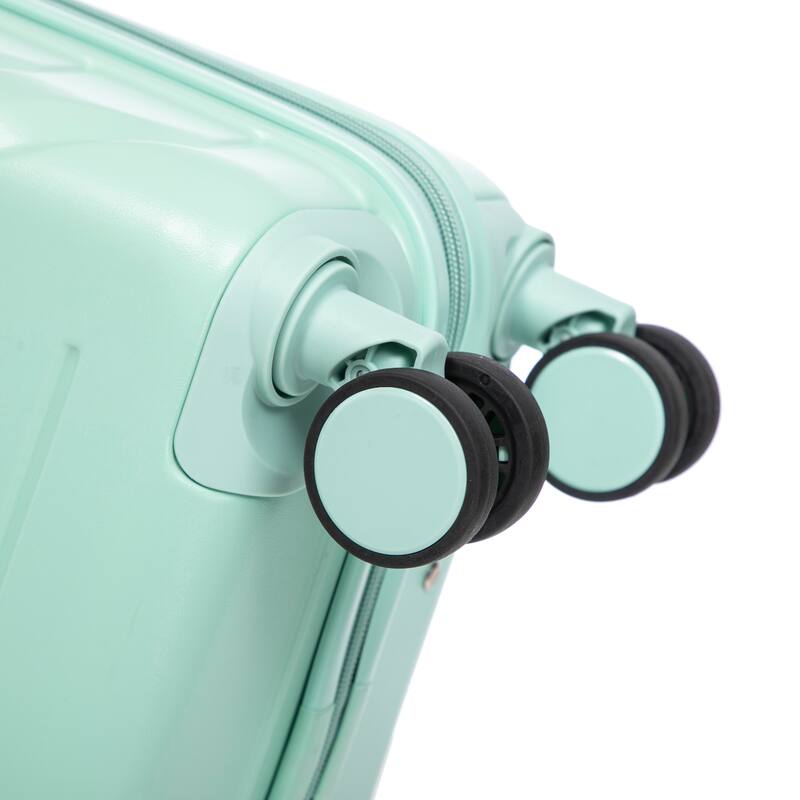 20 Inch ABS Hard Shell Travel Checked Luggage, Scratch Resistant Surface Four Multi-Directional Wheels, With Combination Lock