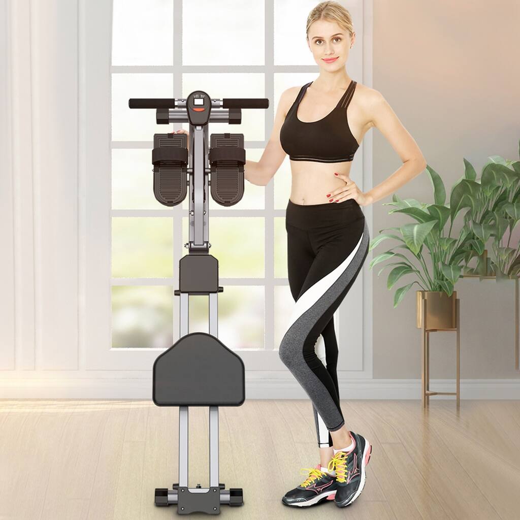 Rowing machine Rowing Machine With 12-stage Adjustable Resistance, Digital Monitor, And 220-pound Maximum Weight