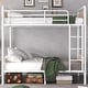 preview thumbnail 2 of 22, Twin XL Over Twin XL Bunk Beds , Industrial Heavy-Duty 2 in 1 Twin XL Bunk Bed with Ladder and Slats Support, High Guard Rail