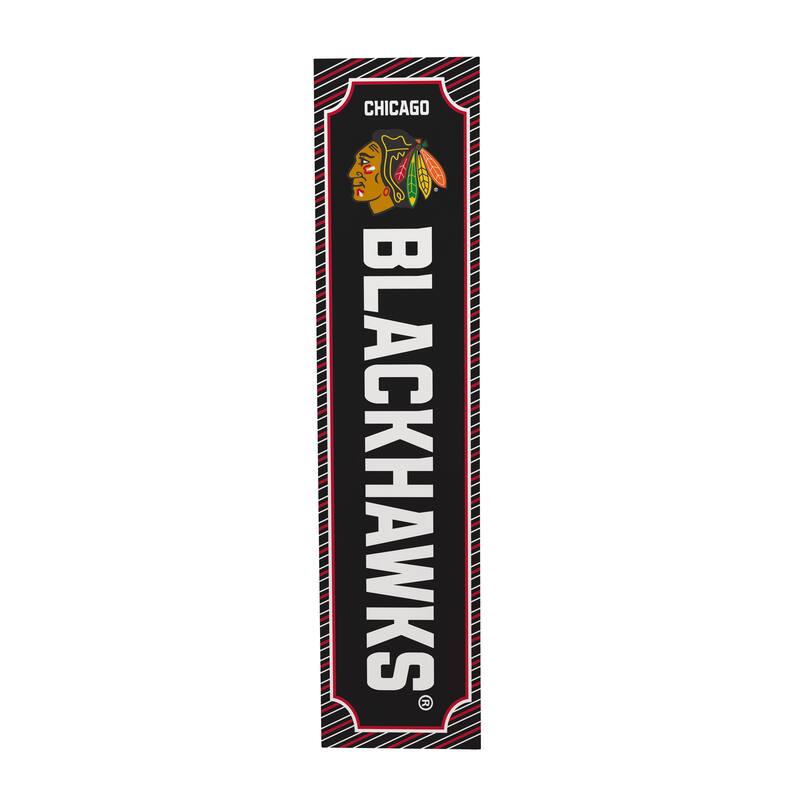 47" Double Sided Seasonal Porch Leaner, Chicago Blackhawks - 47" x 11.25"