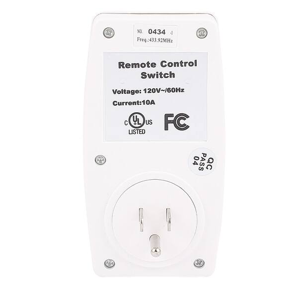 Shop 2 Pack Ac120v Us Plug Outlet Wireless Remote Control