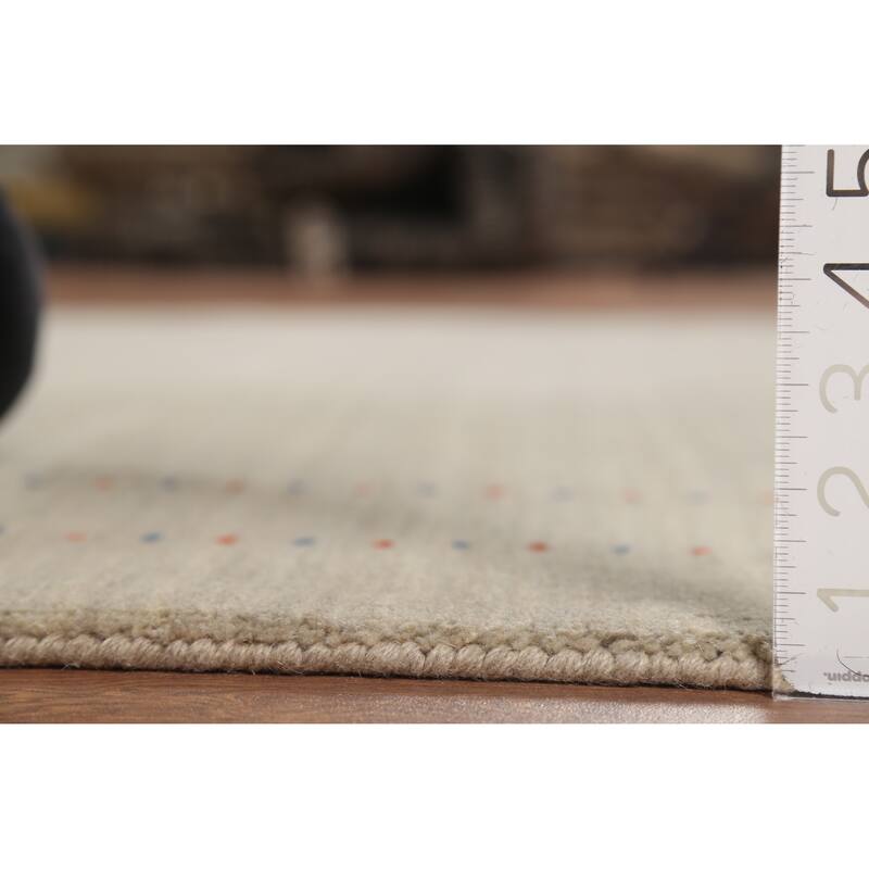 Tribal Gabbeh Indian Area Rug Handmade Contemporary Wool Carpet - 5'4"x 7'4"