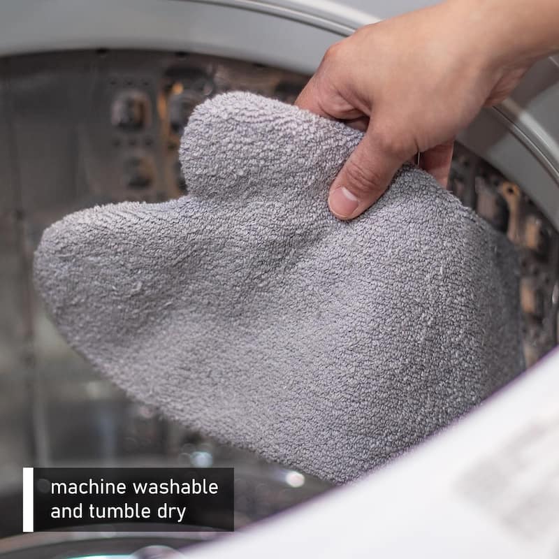 Country Cottons 100% Cotton Set of 2 Heavy Duty Heat Resistant Machine Washable Made in America Oven Mitts (Natural)