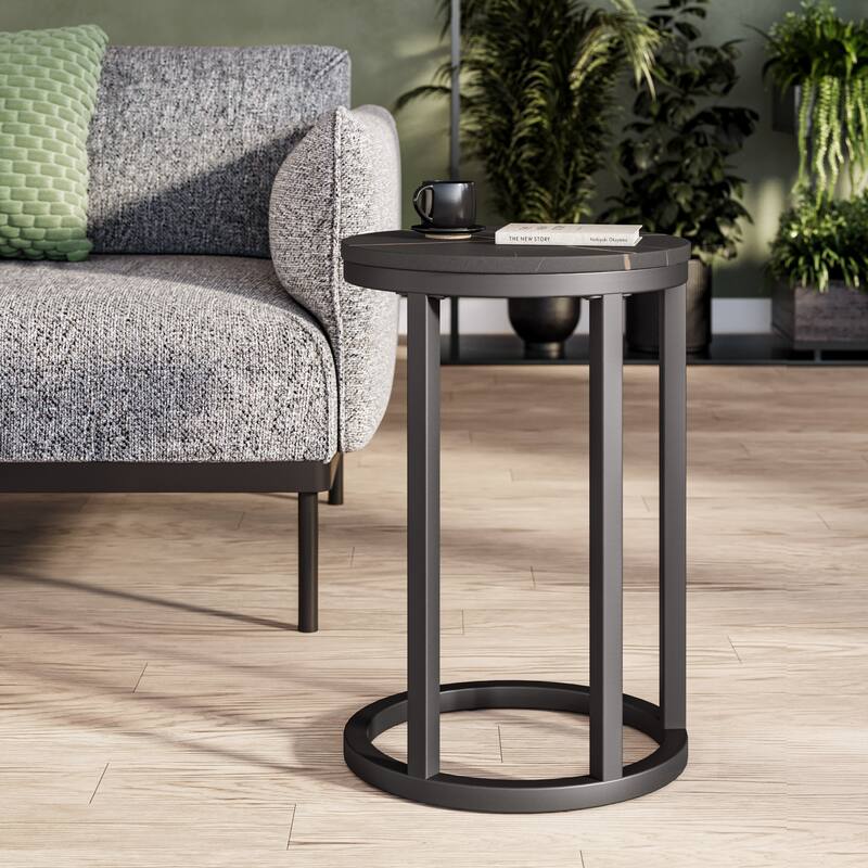 Harmony Round Side Table - Black