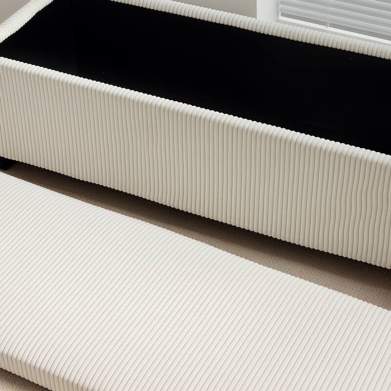 End of Bed Bench for Your Home,Ottoman Bench with Storage, Lid, Legs