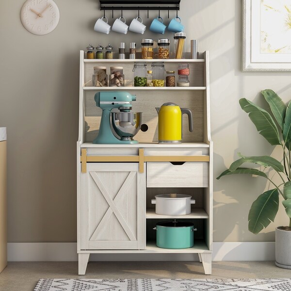 Farmhouse style store bakers rack