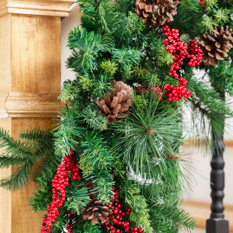 Cypress and Cedar Artificial Christmas Garland - 10' x 15" - Unlit