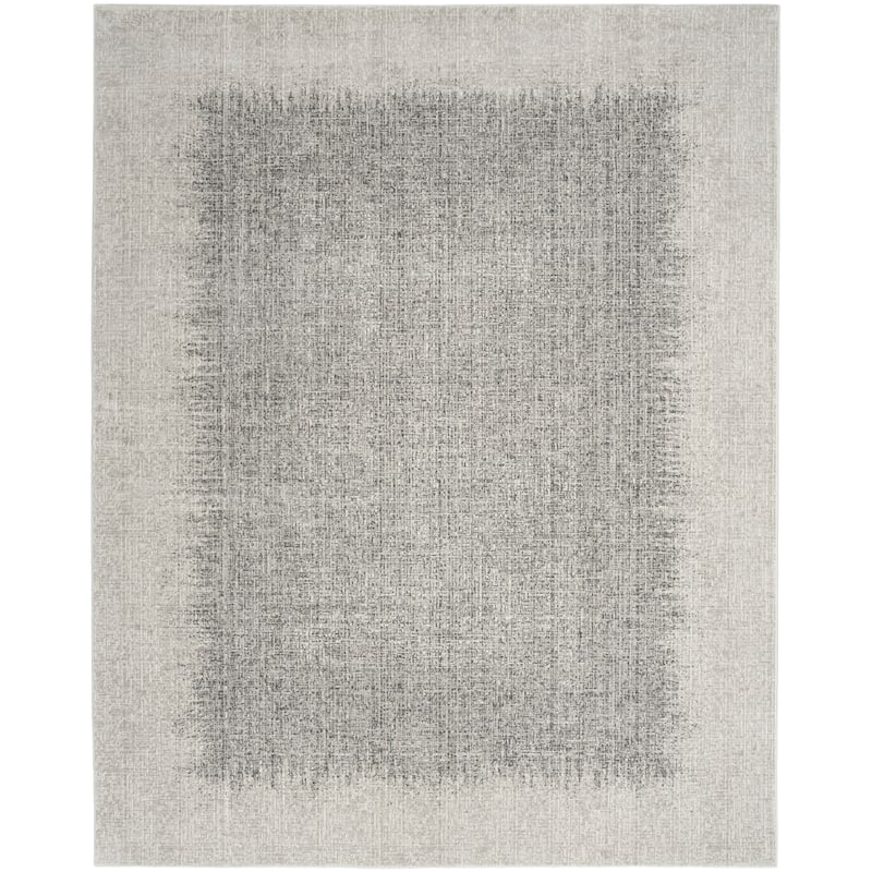 DKNY Grand Street Indoor only Abstract Area Rug - Light/Grey - 6' x 9'