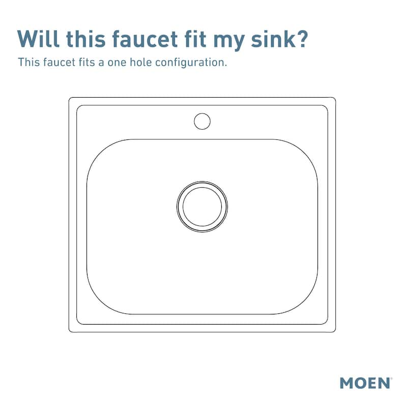 Moen Kurv 1.5 GPM Single Hole Pull Down Kitchen Faucet