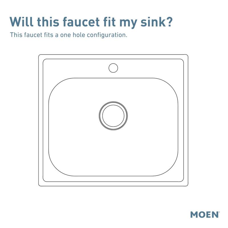 Moen Sinema 1.5 GPM Single Hole Pre-Rinse Pull Down Kitchen Faucet