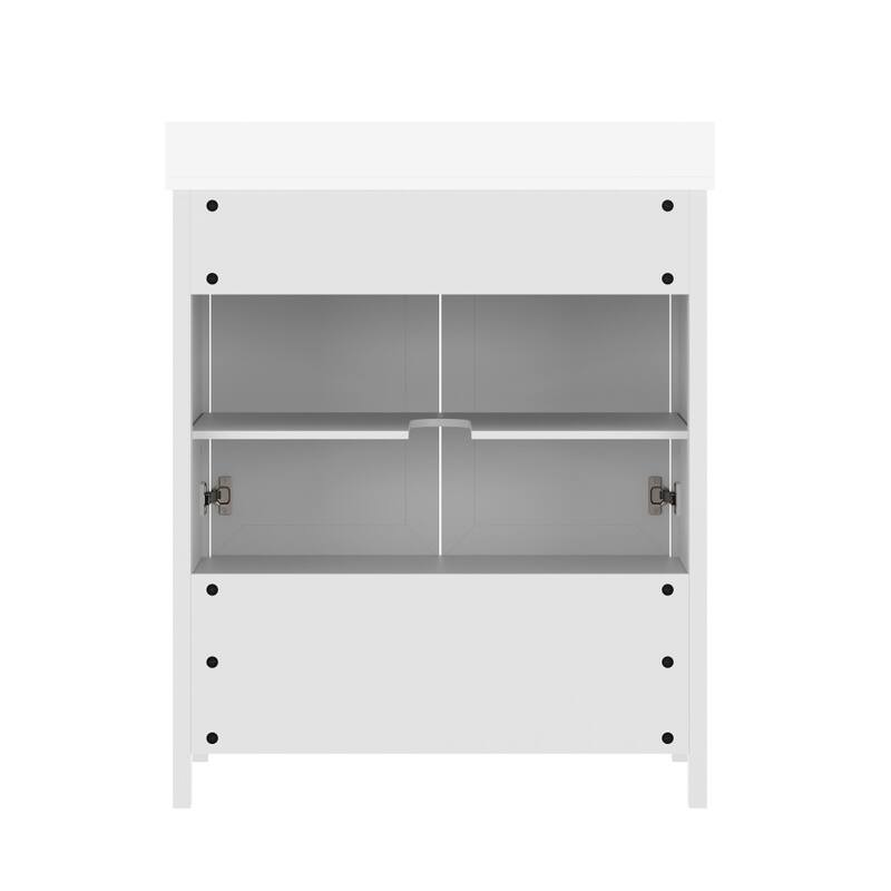 Bathroom Vanity with Undermount Sink, Cabinet, and Drawer
