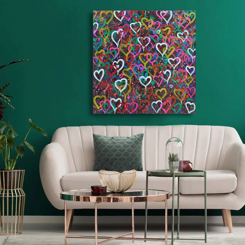 Whole Lotta Love 3D Paint on Canvas Heart Wall Art