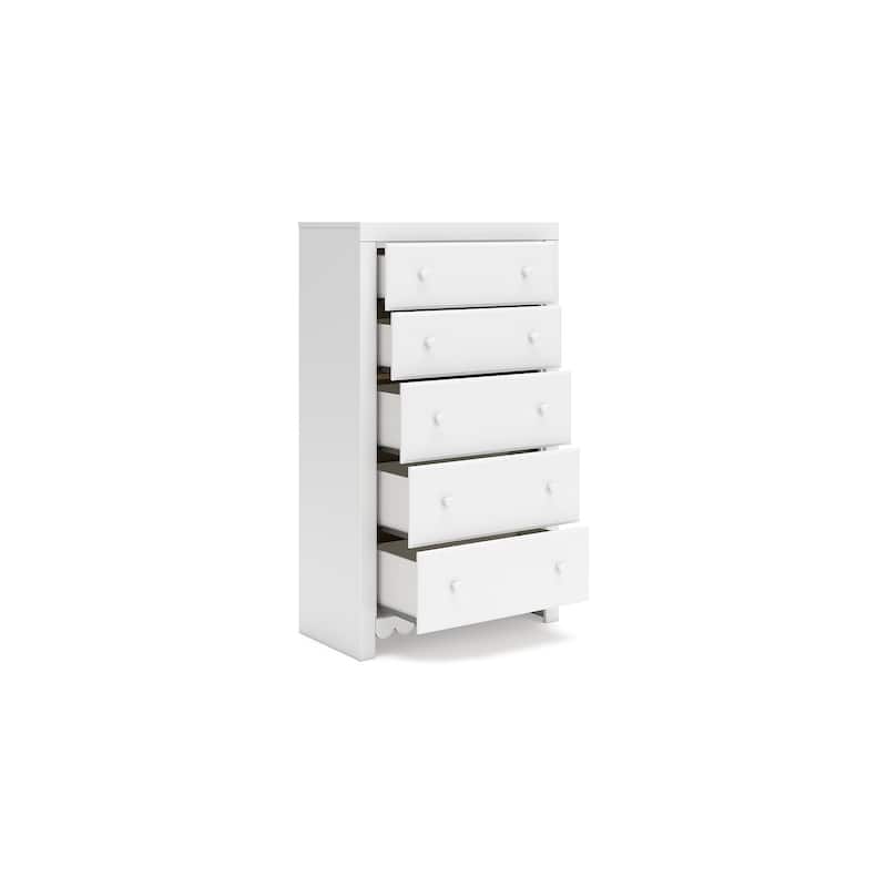 Signature Design by Ashley Mollviney White Chest of Drawers