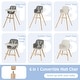 preview thumbnail 21 of 46, Costway 3 in 1 Convertible Wooden High Chair Toddler Feeding Chair - See Details