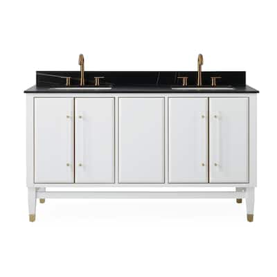 60" Tenant Brand Bertone Double Bathroom Sink Vanity