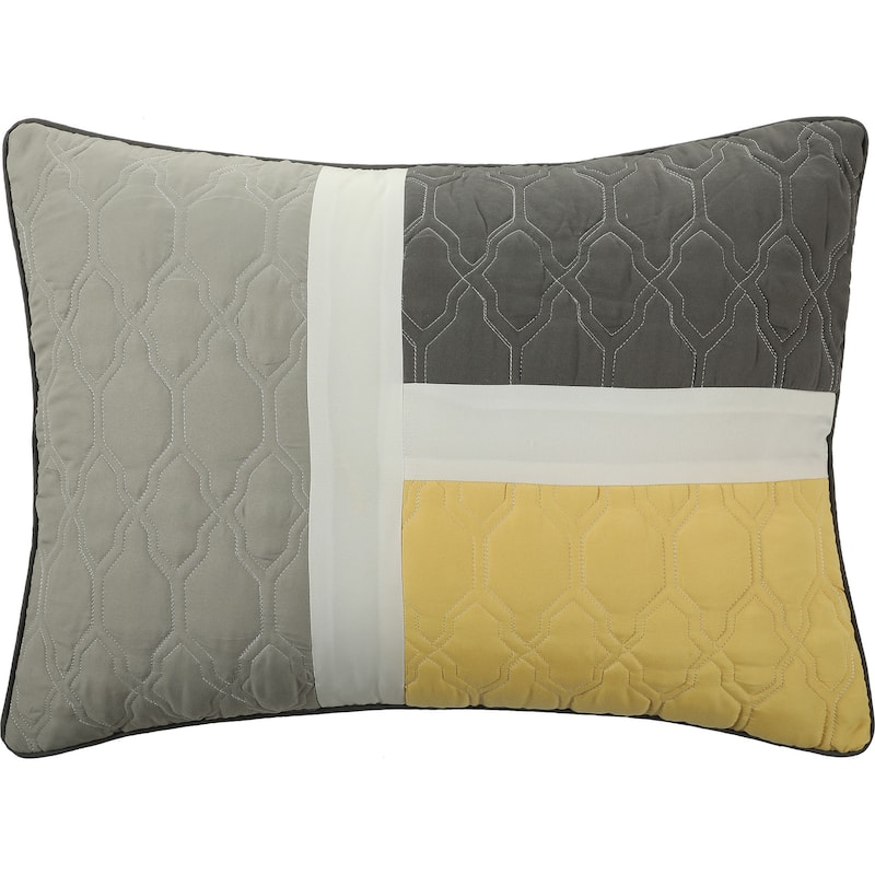 Nanshing Blake 7 Piece Modern Colorblock Comforter Set